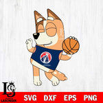 Washington Wizards Chilli bluey sport Svg Eps Dxf Png File, Digital Download, Instant Download