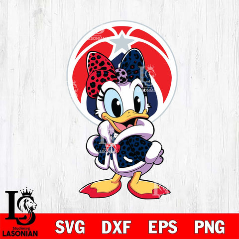 Washington Wizards Fancy Daisy Duck Disney Svg Eps Dxf Png File, Digital Download, Instant Download