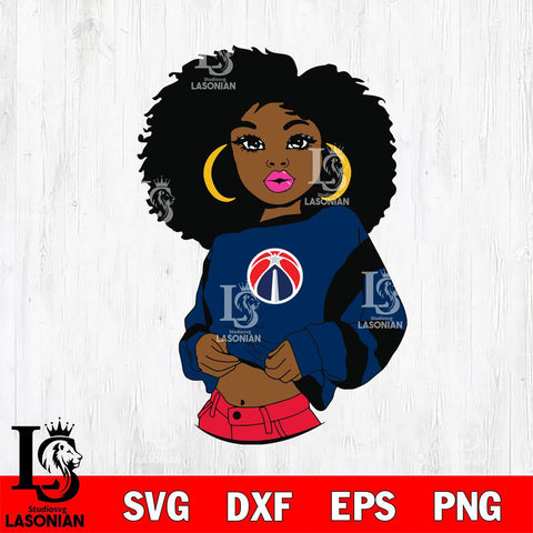 Washington Wizards Girls sport 6 Svg Eps Dxf Png File, Digital Download, Instant Download