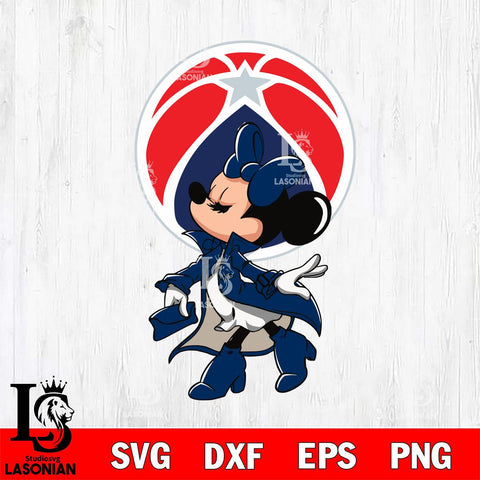 Washington Wizards Glamorous Minnie Svg Eps Dxf Png File, Digital Download, Instant Download