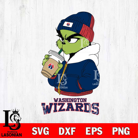 Washington Wizards Grinch Bougie Christmas Cut Files Cricut, Svg Dxf Eps Png file , Silhouette