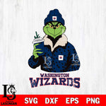 Washington Wizards Grinch Christmas Cut Files Cricut, Svg Dxf Eps Png file , Silhouette