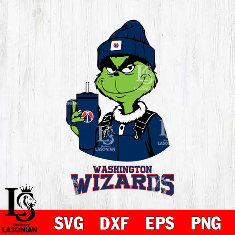 Washington Wizards Grinch Football Christmas Cut Files Cricut, Svg Dxf Eps Png file , Silhouette