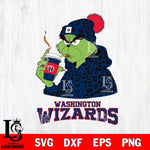 Washington Wizards Grinch Leopard Christmas Cut Files Cricut, Svg Dxf Eps Png file , Silhouette