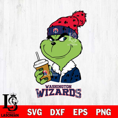 Washington Wizards Grinch hat Svg Eps Dxf Png File, Digital Download, Instant Download