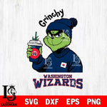 Washington Wizards Grinchy Bougie Christmas Cut Files Cricut, Svg Dxf Eps Png file , Silhouette