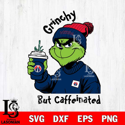 Washington Wizards Grinchy But Caffeinated Svg Eps Dxf Png File, Digital Download, Instant Download