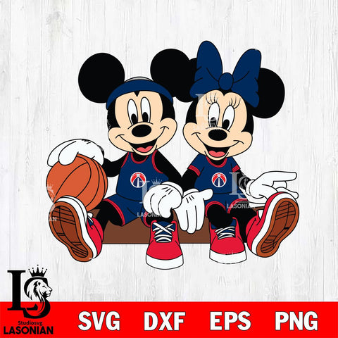 Washington Wizards Mickey Minne 2 Nba Svg Eps Dxf Png File, NBA svg, Digital Download, Instant Download