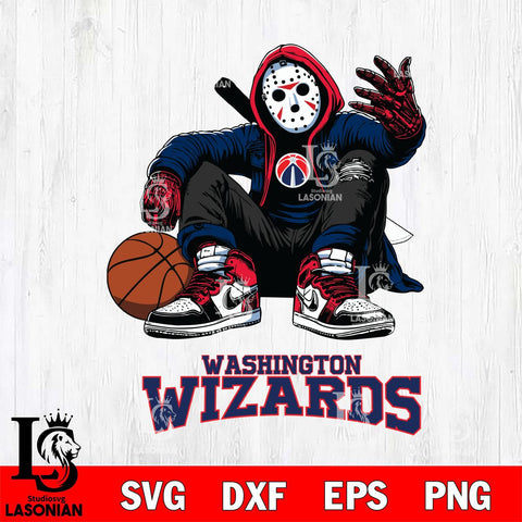 Washington Wizards NBA Jason Voorhees Halloween SVG Svg Eps Dxf Png File, Digital Download, Instant Download