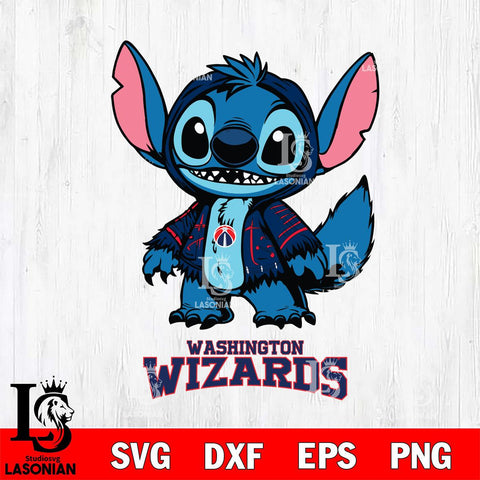 Washington Wizards Stitch Halloween Svg Eps Dxf Png File, NBA svg, Digital Download, Instant Download