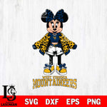 West Virginia Mountaineers Style Minnie Disney Svg Eps Dxf Png File, Digital Download, Instant Download