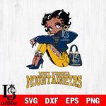 West Virginia Mountaineers Betty Boop Black Fan Girl Svg Eps Dxf Png File, Digital Download, Instant Download