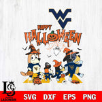 West Virginia Mountaineers Bluey Halloween Family Svg Eps Dxf Png File, Digital Download, Instant Download