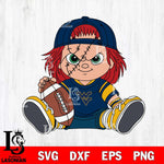 West Virginia Mountaineers Chucky Horror 11 Svg Eps Dxf Png File, NCAA svg, Digital Download, Instant Download