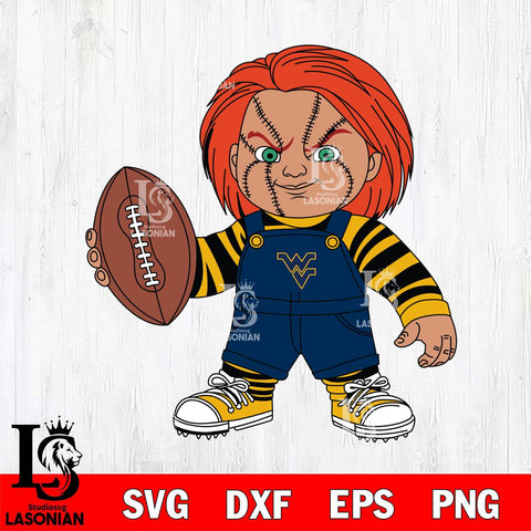 West Virginia Mountaineers Chucky Horror 12 Svg Eps Dxf Png File, NCAA svg, Digital Download, Instant Download