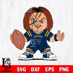 West Virginia Mountaineers Chucky Horror 2 Svg Eps Dxf Png File, NCAA svg, Digital Download, Instant Download