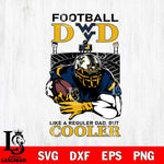 West Virginia Mountaineers Football Dad Cooler Svg Eps Dxf Png File, Digital Download, Instant Download