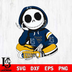 West Virginia Mountaineers Jack Skellington halloween Svg Eps Dxf Png File, NCAA svg, Digital Download, Instant Download