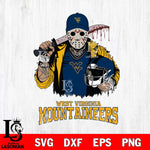 West Virginia Mountaineers Jason Voorhees 2 Svg Eps Dxf Png File, Digital Download