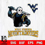 West Virginia Mountaineers Jason Voorhees 5 Svg Eps Dxf Png File, Digital Download