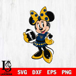 West Virginia Mountaineers Minnie Mouse Svg Eps Dxf Png File, NCAA svg, Digital Download, Instant Download