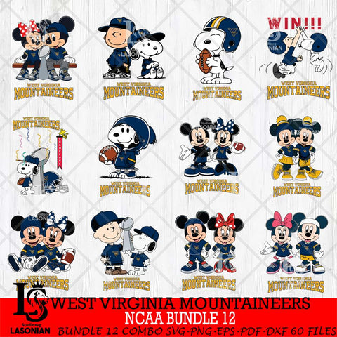 West Virginia Mountaineers NCAA Bundle 12 Svg Eps Dxf Png File,Bundle NCAA svg , Digital Download , Instant Download, Cricut File