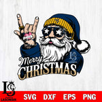 West Virginia Mountaineers Rock Santa Claus Football Svg dxf eps png pdf file,NCAA svg,Digital Download,Cricut file