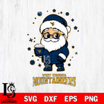 West Virginia Mountaineers Santa Claus Coffe Svg dxf eps png pdf file,NCAA svg,Digital Download,Cricut file