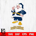 West Virginia Mountaineers Santa claus Svg dxf eps png pdf file,NCAA svg,Digital Download,Cricut file