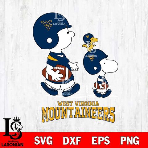 West Virginia Mountaineers Snoopy Sport Svg Eps Dxf Png File, Digital Download