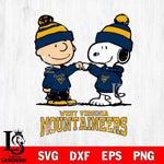 West Virginia Mountaineers Snoopy Sport 9 Svg Eps Dxf Png File, Digital Download