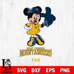 West Virginia Mountaineers #1 Fan Minnie Mouse Svg Eps Dxf Png File, Digital Download, Instant Download