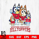 Western Kentucky Hilltoppers Bluey & Bingo 7 Svg Eps Dxf Png File, NCAA svg, Digital Download, Instant Download