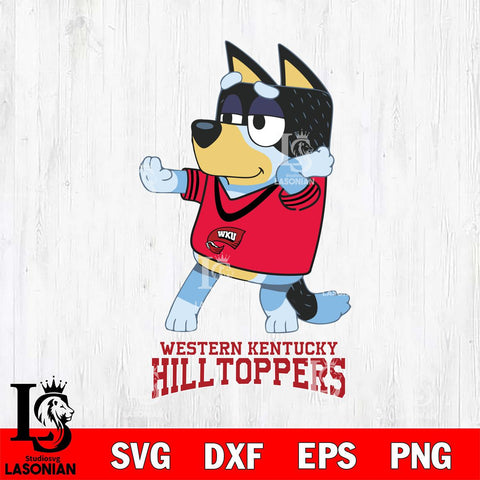 Western Kentucky Hilltoppers Bluey Dad Dance Svg Eps Dxf Png File, Digital Download, Instant Download