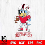 Western Kentucky Hilltoppers Bluey rugby Svg Eps Dxf Png File, Digital Download ,Instant Download, Cricut File