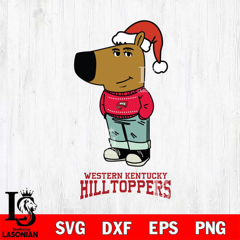 Western Kentucky Hilltoppers Chill Guy Christmas Svg Eps Dxf Png File,NCAA Svg Files,Chill Guy svg ,Digital Download ,Instant Download, Cricut File