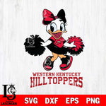 Western Kentucky Hilltoppers Daisy Duck Cheerleader Disney, Svg Eps Dxf Png File, Digital Download