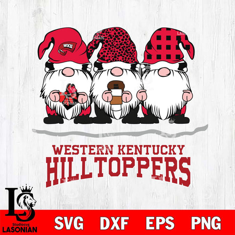 Western Kentucky Hilltoppers Gnomes Coffee Svg Eps Dxf Png File, Digital Download, Instant Download