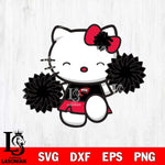 Western Kentucky Hilltoppers Hello Kitty Cheerleader Svg Eps Dxf Png File, Digital Download, Instant Download