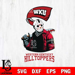 Western Kentucky Hilltoppers Jason Voorhees 10 Svg Eps Dxf Png File, Digital Download