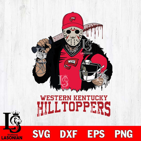 Western Kentucky Hilltoppers Jason Voorhees 2 Svg Eps Dxf Png File, Digital Download