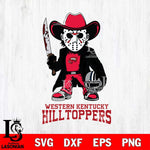 Western Kentucky Hilltoppers Jason Voorhees 3 Svg Eps Dxf Png File, Digital Download