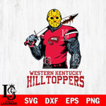 Western Kentucky Hilltoppers Jason Voorhees 7 Svg Eps Dxf Png File, Digital Download