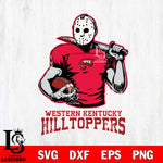 Western Kentucky Hilltoppers Jason Voorhees 9 Svg Eps Dxf Png File, Digital Download