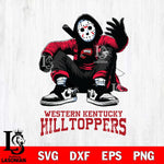 Western Kentucky Hilltoppers Jason Voorhees Halloween SVG Svg Eps Dxf Png File, Digital Download, Instant Download