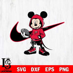 Western Kentucky Hilltoppers Mickey Wearing Hoodie Sport Svg Eps Dxf Png File, NCAA svg, Digital Download, Instant Download