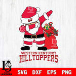 Western Kentucky Hilltoppers Santa Dabbing Christmas Svg dxf eps png pdf file,NCAA svg,Digital Download,Cricut file