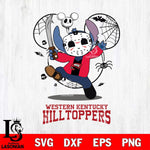 Western Kentucky Hilltoppers Stitch jason voorhees Halloween Svg Eps Dxf Png File, Digital Download, Instant Download