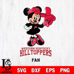 Western Kentucky Hilltoppers #1 Fan Minnie Mouse Svg Eps Dxf Png File, Digital Download, Instant Download