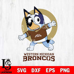 Western Michigan Broncos Bandit Heeler Rugby Svg Eps Dxf Png File, Digital Download ,Instant Download, Cricut File